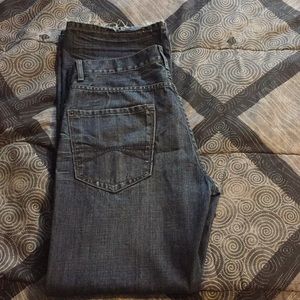 EXPRESS MENS JEANS 33x32 dark denim KINGSTON